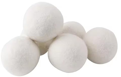 5PCS Clothes Wool Dryer Balls, Laundry Tumble Dryer Balls, 5cm Dryer Balls Laundry Softener, Reusable Home Washing Machine Accessories
