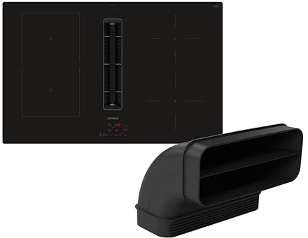Siemens iQ300 Kochfeld-Set mit Dunstabzug 80 cm rahmenlos ED811BGA7 | Kombi-Induktion, Angenehm leise, Einfach zu reinigen, Kindersicherung