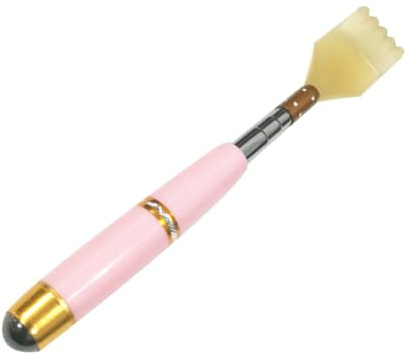 Gatuida Telescopic Metal Back Scratcher with Smooth Claw for Reach Itches Portable Body Massage Tool for Stress Relief Home Office Travel Gadget Random Color Random Color