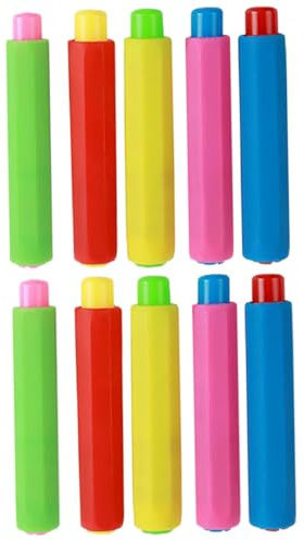 FUNOMOCYA 10 Stück Teiliges Kreidehalter Robustem PP Kunststoff Verstellbare Farbige Kreideclips für Staubfreie Tafelkreide Praktisches Schulzubehör für Lehrer und Klassenzimmer Leicht und