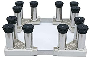 Base de machine à laver réglable, base universelle, support de réfrigérateur, support de machine à laver, 14-17 cm, réglable, sèche-linge, lave-vaisselle, base fixe antirouille, pieds 8/12,