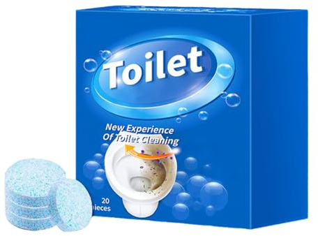 Nettoyant Toilette Extra Fort, 2025 Nouve Detartrant WC, 12 Pastilles Nettoyant WC En Feuilles, Produit Toilette Puissant Contre La Saleté et Le Calcaire Élimine Les Odeurs et Libère du Parfum (1)