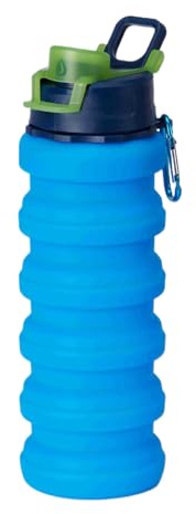 Genérico Vaso Plegable Para Agua, Botella De Agua Plegable De Silicona A Prueba De Fugas, Taza Con Tapa, Para Playa Avión Golf Estadio Verano Patio Exterior Jardín Parque Camping Picnic