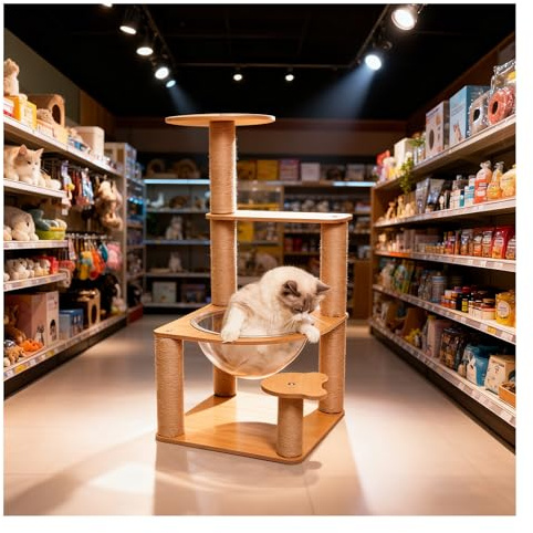 Rascador Vertical Árbol Modular Multifuncional for Gatos Torre de Escalada de Cinco Niveles con Base Estable Ampliada for Accesorios de Mascotas Y Plataformas de Juego for Gatos