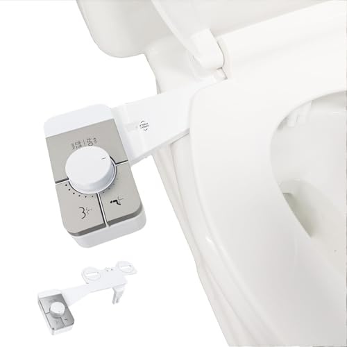 Accesorio de bidé para inodoro rociador de bidé para inodoro con doble boquilla con limpieza suave y cómoda fácil instalación