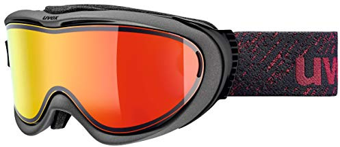 uvex Erwachsene Skibrille Comanche TOP, Anthracite/red mat, One Size, S5512115030