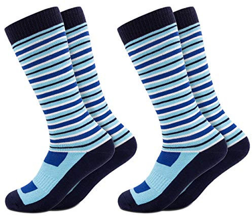 Occulto Kinder Skisocken 2er Pack (Modell: Mondi) Blau 27-30