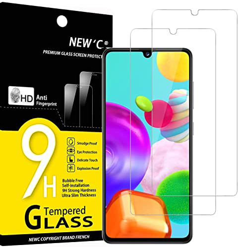 NEW'C 2 Stück für Samsung Galaxy A41 für Panzerglas, Frei von Kratzern, 9H Härte, HD Displayschutzfolie, 0.33mm Ultra-klar, Ultrabeständig