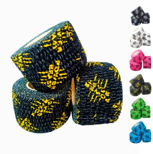 POWER BEAST 3X Tape, 3 Rollen Hook Grip Tape, Sporttape, Schutz für Daumen und Finger, elastische Baumwolle, schweißfest und atmungsaktiv, für Weightlifting, Cross Training, Gewichtheben.