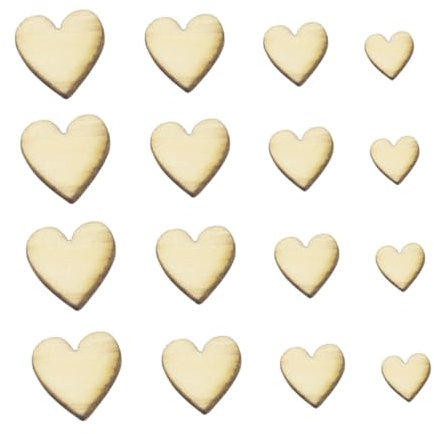 NUOBESTY 1tasche Holzherzen Für Deko Herzförmige Holzscheiben Für Hochzeiten Geburtstage Valentinstag Als Und Geschenkanhänger Holzkunst Bastelbedarf