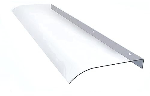 ABWGLRN Transparente Türvordach-Markise, Moderne PC-Veranda-Markise, UV-Schutz, Regenschutz für Fenster, Überdachungen, stabiles Schutzdach, für Gartenterrasse im Freien, anpassbar (50 x 40 cm/20 x