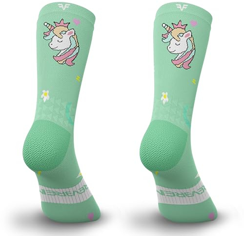 IRREVERENT Chaussettes de Sport Compressives et Hautes pour Running, Crossfit, Cyclisme, Padel, Basket