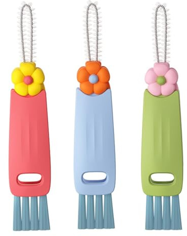 3pcs Cup Lid Gap Cleaning Brush 3 In 1 Multifunctional Thermos Bottle Cleaning Tool Portable Bottle Lid Gap Cleaning Brush For Bottle Gap Narrow Space Cup Bottle