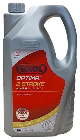 EXOL TWO 2 STROKE OIL 5LTR, A MINERAL BASED TWO STROKE OIL MEETING API TC SPECIFICATION
