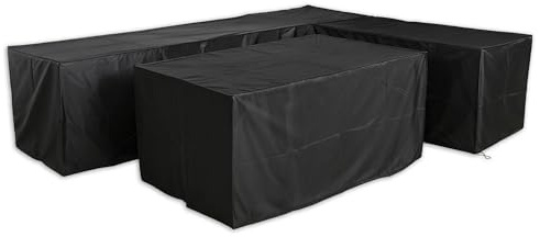 Club Rattan RC-04-R Heavy Duty Oxford Fabric Protective cover for L-Shape Right Hand Corner Sofa (289x222x79x70) and Table (154x94x73)