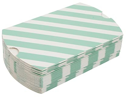 UTHCLO 20stücke Gestreifte Geschenkschachteln Faltschachteln Aus Hochwertigem Papier Für Hochzeiten Babypartys Geburtstagsfeiern Ohne Bänder Für Anlässe Wie Weihnachten Und Jubiläen