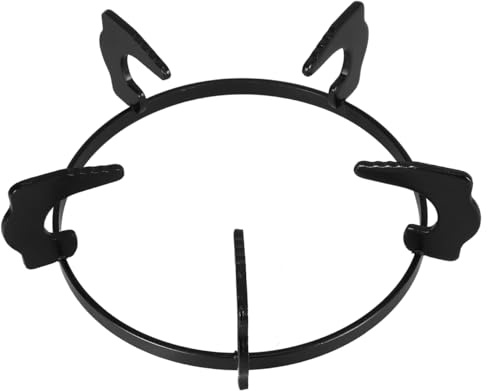 HOMSFOU Support De Cuisinière À Gaz En Fonte Anneau De Wok Antidérapant 8.58 Pouces Support De Casserole Rond Pour Réchaud Gaz Intérieur Installation Facile Pour Cuisine Domestique