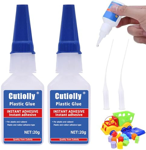 Cutiolly, 2 st superlim plast, extra starkt, vattentätt, med antiuttorkningsspets