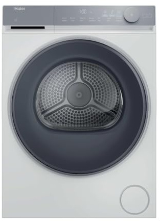 Haier HD90-C367U1-UK X7 9kg Heat Pump Condenser Tumble Dryer – White | Energy Efficient A++ Rated Dryer with Sensor Drying, Large Drum, Quiet Operation, Modern Freestanding Design
