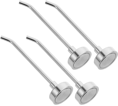 MUELODSIC 4 Pezzi Ganci per tazze portasciugamani gancio per montaggio a parete ganci sospesi magnetici Silver