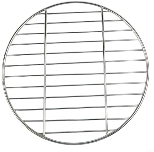 Pumixiy Round Stainless Steel BBQ Grill Grate for Versatile Outdoor Cooking, Compatible with Multiple Grill Sizes 28cm 33cm 38cm, For Easy to Clean & Heat Resistant(28CM)
