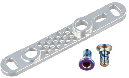 NbgrvB Rennrad-Scheibenbremsen-Adapter, Bremssattel für 140 mm bis 160 mm Bremsen, 7075 Aluminiumlegierung, kompatibel mit SRAM und Campagnolo, Schwarz-Silber