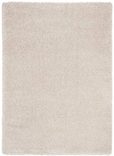 SAFAVIEH Royal Shag Collection Area Rug - 5'3 x 7'6, Beige, 2-inch Thick Ideal for High Traffic Areas in Living Room, Bedroom (RYG115B)