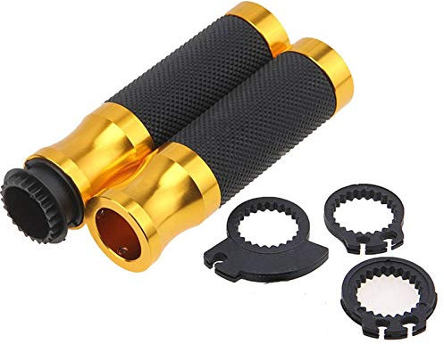 CNC 7/8Universal Motorrad Lenker Griffe Dirt Bike Lenker Lenker Für R-izoma Für K-awasaki Z750 Z800 Z1000 VERSYS 1000 Griffe (Color : Gold)