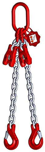 Anschlagkette Güteklasse 8 2-Strang 2,0 m 6 mm mit Verkürzung verzinkt