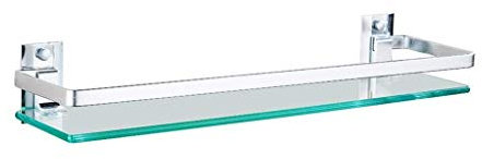 WYRKYP Tablette En Verre Alumisalle Den Rossature Murale Support de Barre de Barre de Douche Titulaire de Lagnoire/A/40Cm