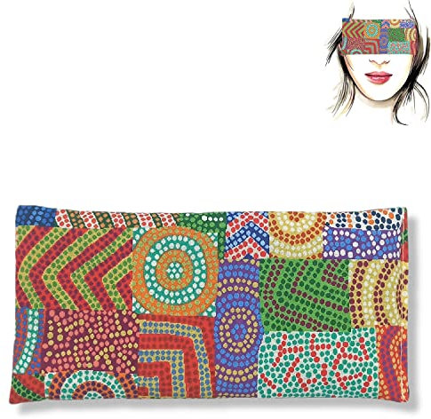 Coussin de Yoga pour Les Yeux Barcelona | Oreiller pour Les Yeux | Graines de Lavande et de Riz | Yoga, méditation, Relaxation, Reposer des Yeux...