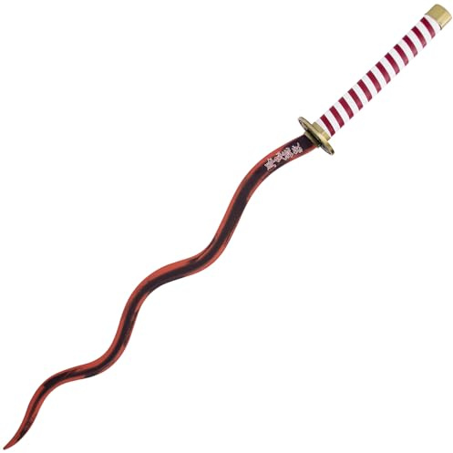 Katana Schwert Granatrot - Samurai Schwert - Ninja Cosplay Fasching Kostüm Deko Training Rollenspiele Sammler Outdoor Freizeit Hobby