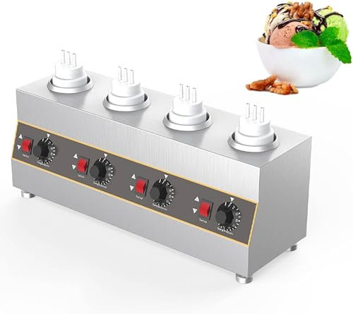 Sauce Warmer, Chocolate Warmer, Mechanical Temperature Control, 2 Heating Methods,D