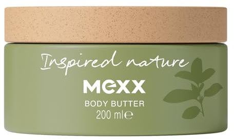 MEXX Inspired Nature Burro Corpo, Rilassante, Fragranza Aromatica, Energizzante, 95% Ingredienti di Origine Naturale, Formula Vegana, 200ml (6.7oz)
