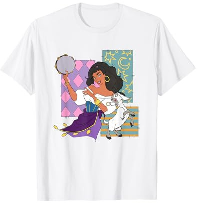 Disney The Hunchback Of Notre Dame Esmeralda Dancing Logo T-Shirt