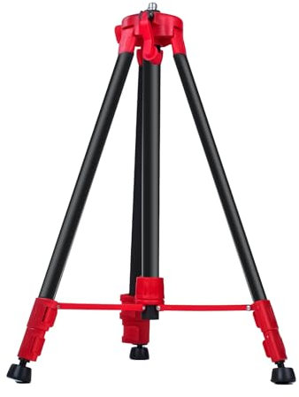 Stativ, Dreibein- Teleskop Stativ Tripod, Professional Baustativ für Laser und Nivelliergeräte Lasernivelliergerät Kreuzlinienlaser (1.5M, Gewinde: 5/8“)