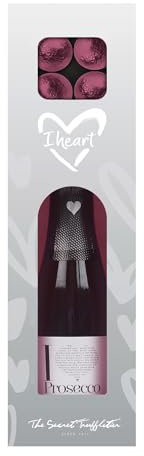 I Heart Prosecco and Chocolates Gift Set, including a 200ml bottle of I Heart D.O.C. 10.5% ABV and 4x Milk Chocolate Prosecco Flavoured Truffles