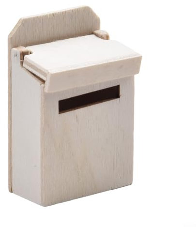 Ajoutez des détails et du caractère à votre collection avec ce modèle de boîte aux lettres en bois (couleur naturelle)