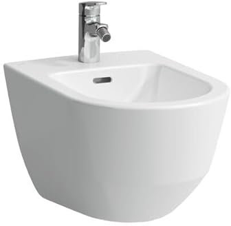 Laufen PRO Bidet mural, 1 trou pour robinet, 360x530mm, sans trou latéral pour larrivée deau, H830952, Couleur: Noir Mat