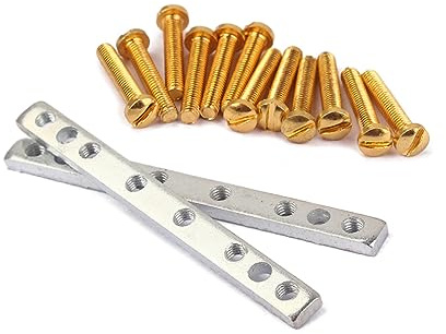 Gb903 50-mm Doppelspulen Humbucker Tonabnehmer Bausatz aus Metall | Gold, für E-gitarre im Selbstgemacht Bereich, Teileersatz, Pickup Basis und Abdeckung im Satz