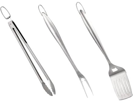 SEWOART Spatule Barbecue Et Fourchette Portable pour Cuisson Extérieure Outils De Barbecue Inclus Pelle Et Pince
