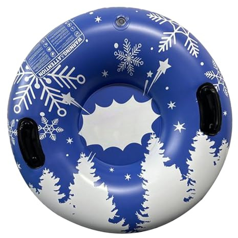 Tubo da neve robusto per slitta – Sled invernale gonfiabile da 35,4 pollici | Tubi da neve in PVC durevoli con manici rinforzati per adulti e slitta resistente