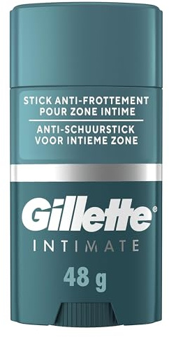 Gillette Intimate Stick Anti-Frottement Pour Zone Intime Pour Hommes, Soin Pour Le Corps, Contre Les Irritations De La Peau, A Appliquer Apprès La Douche ou Le Rasage, Convient Aux Peaux Sensibles