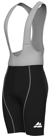 DANISH ENDURANCE Cuissard Vélo à Bretelles, Rembourrage 3D, Short ou Pantalon Cyclisme Homme, Bib Respirant & Stretch