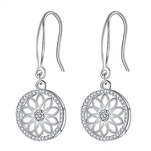 Micory Damen Hängend Ohrringe 925 Sterling Silber Ohrstecke für Schmuck Geschenke Damen Mama Freundin