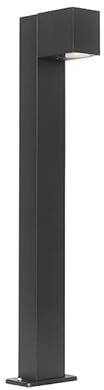 Qazqa - Industrie I Vintage I Industrie I Vintage I stehende Außenlampe schwarz 65 cm IP44 - Baleno I Außenbeleuchtung - Aluminium Länglich - LED geeignet GU10
