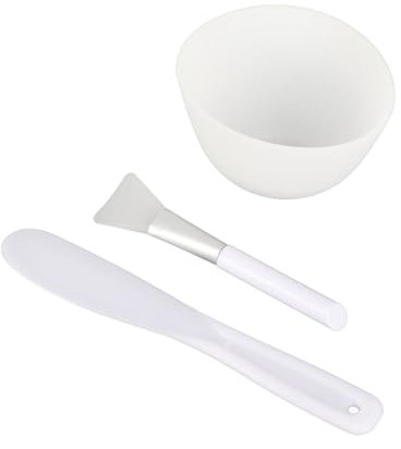 Gesichtsmasken-Rührschüssel-Set, Gesichtsmasken-Mischwerkzeug-Set mit Gesichtsmasken-Schalenspatel, Silikon-Gesichtsmaskenbürste und Hochwertigen Weichen Gesichtsbürsten