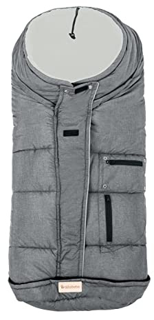 Altabebe (AL2274M-76) Winterfußsack mit 3M Füllung, wasserabweisend, winddicht, Farbe: hellgrau- whitewash