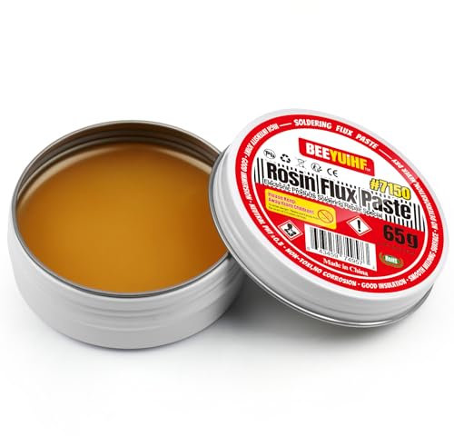 BEEYUIHF Kolophonium Lötpasten Flussmittel, Flux für Löten, bleifrei Flussmittelpaste, für SMT PCB Schweißen (2.29oz/65g)