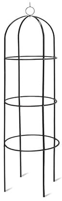 My Garden Metal Garden Obelisk 1.49M Heavy Duty Tubular Plant Cage Trellis for Climbing Plants Roses Sweat Pea Weather Resistant Climbing Plants Support Structure for Patio Gardens Outdoors